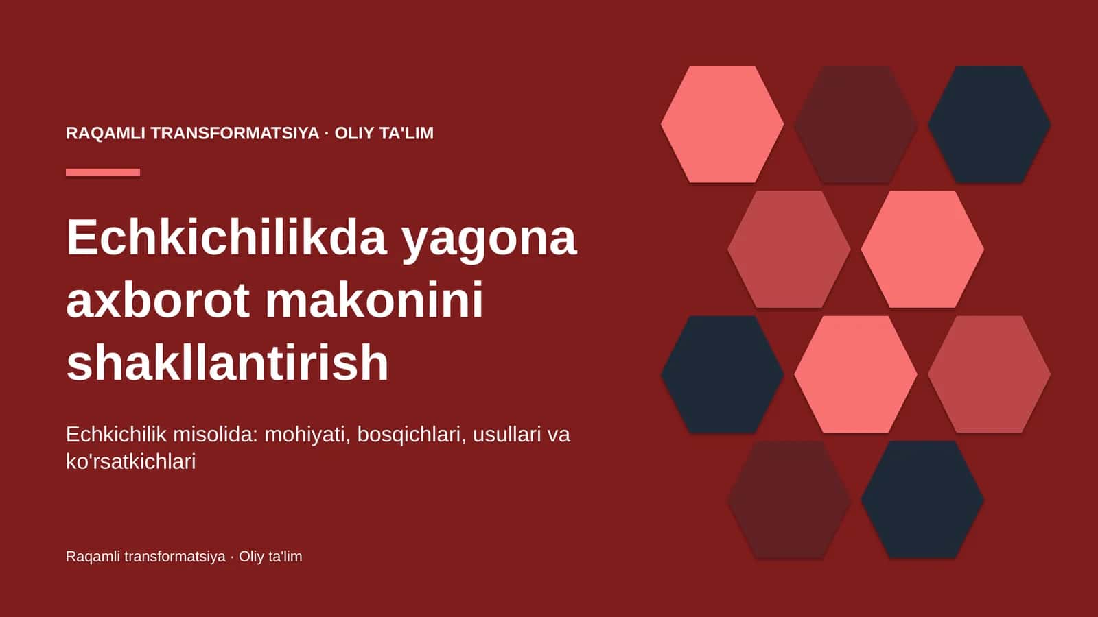echkichilikda yagona axborot makonini shakllantirish 9283
