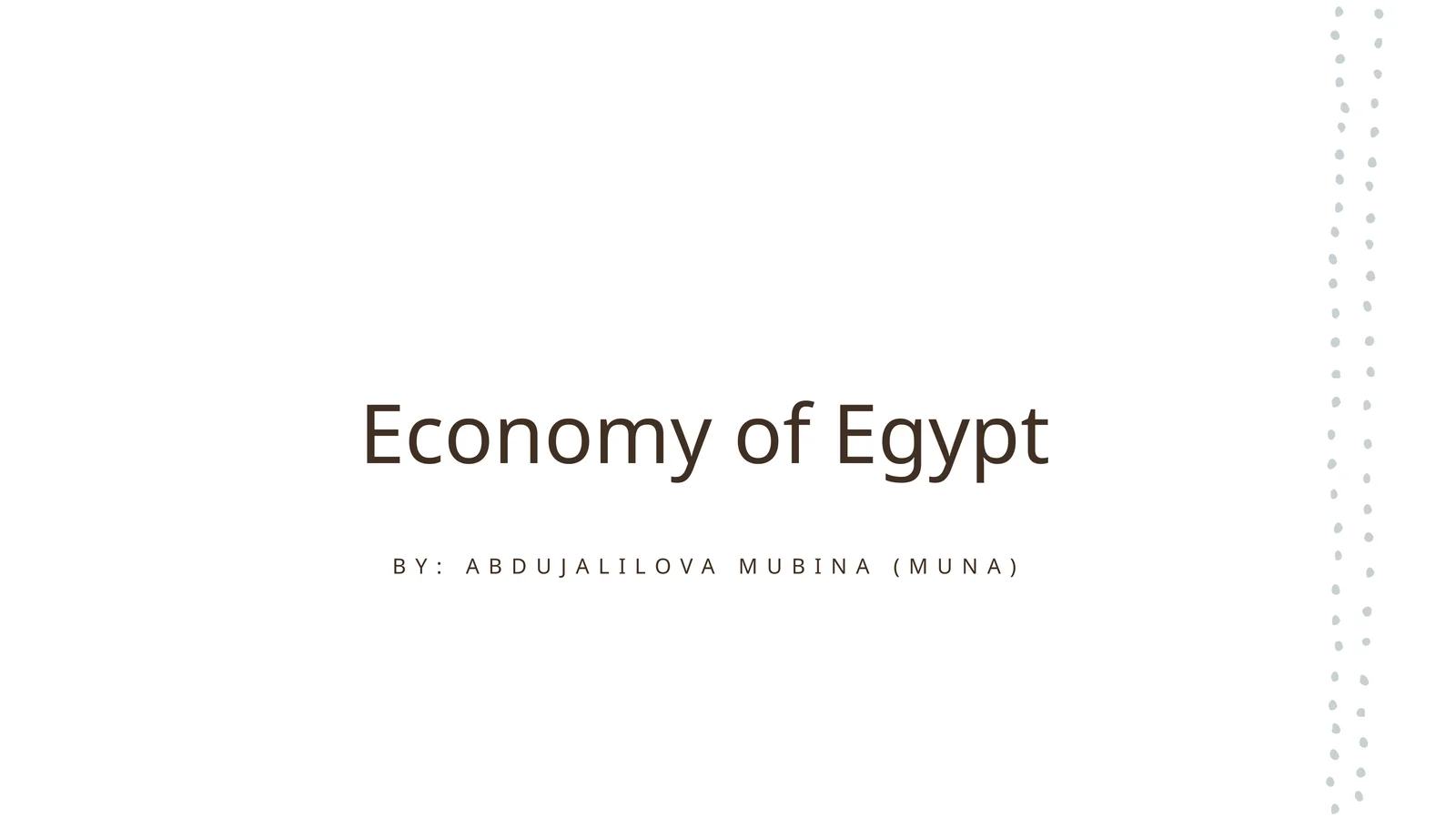 Economy of Egypt