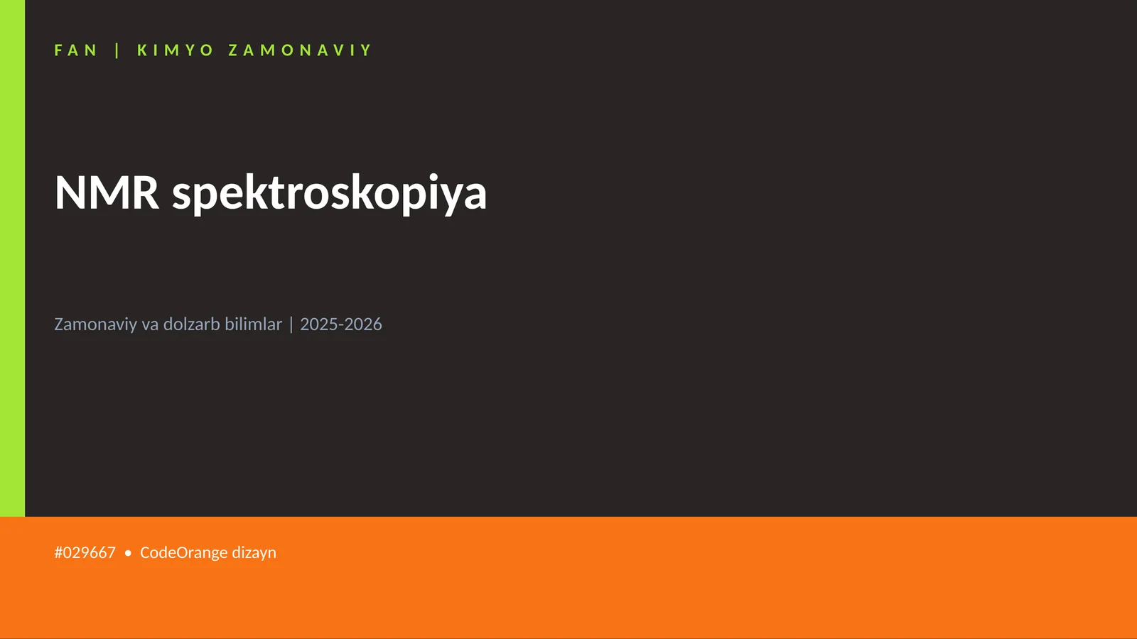 NMR spektroskopiya