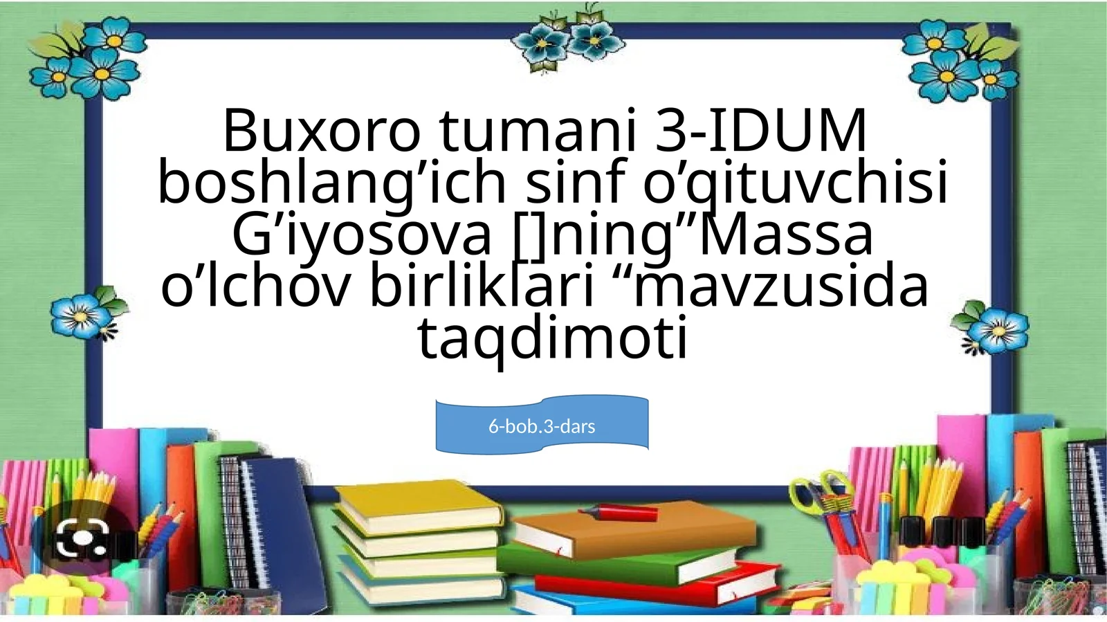 Massa o'lchov birliklari