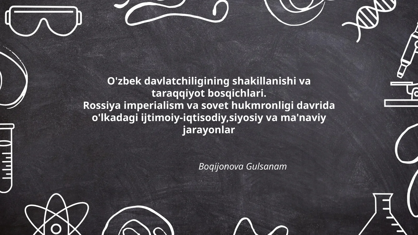 O'zbek davlatchiligining shakillanishi va taraqqiyot bosqichlari