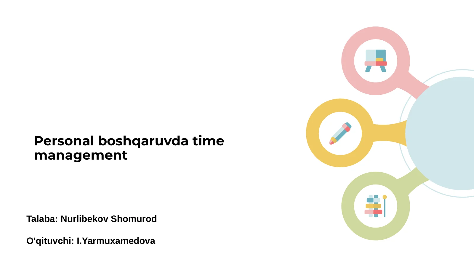 Personal boshqaruvda time management