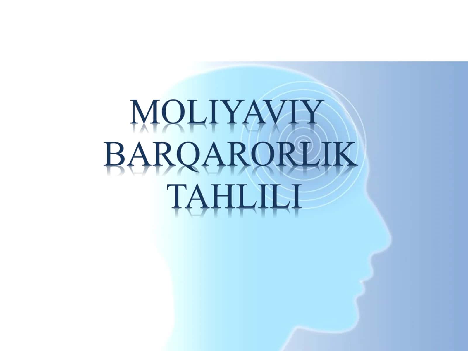 Moliyaviy barqarorlik tahlili