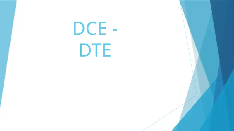 Ma'lumotuzatish uskunasi (DCE) -DTE