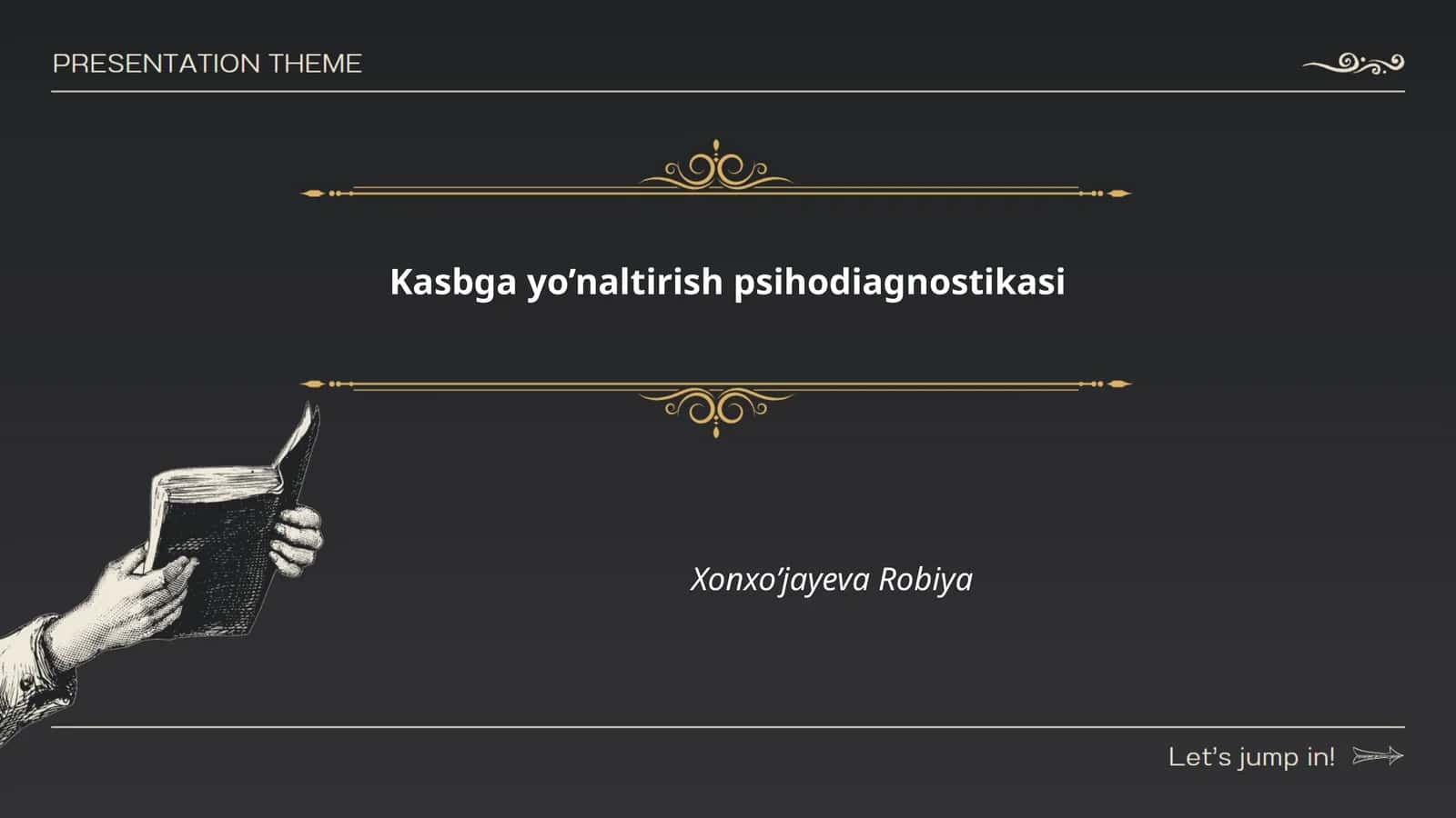 Kasbga yo’naltirish psihodiagnostikasi