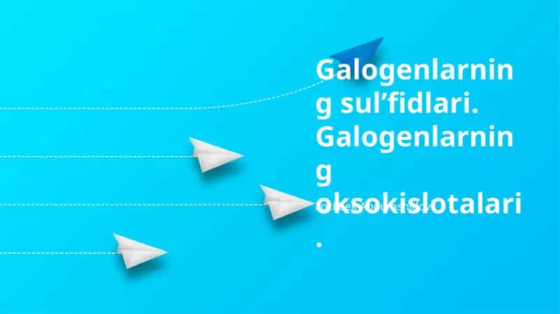 Galogenli Oksokislotalar