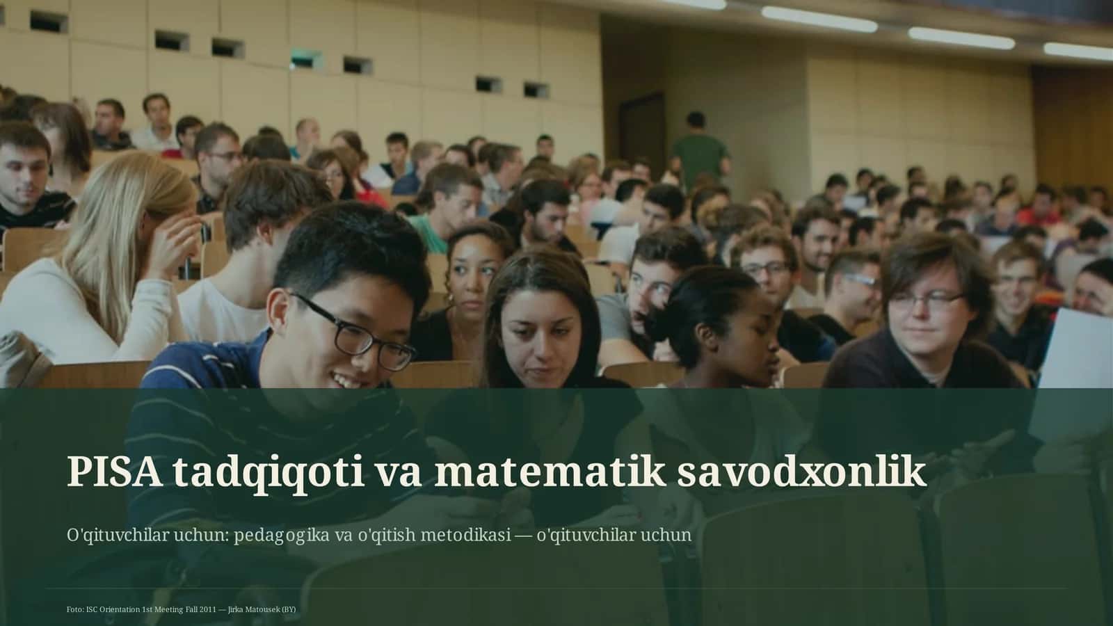 PISA tadqiqoti va matematik savodxonlik
