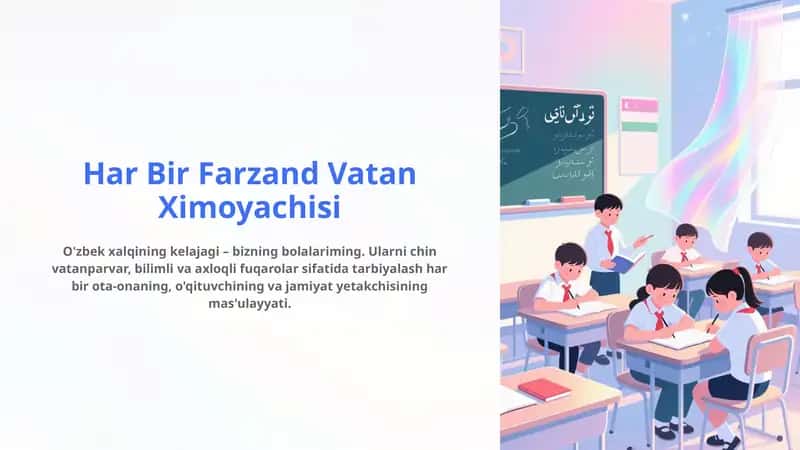 Har Bir Farzand Vatan Ximoyachisi