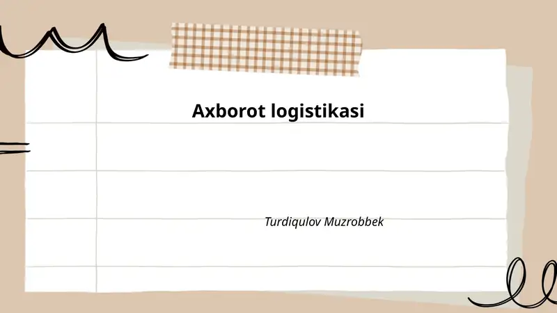 Axborot logistikasi