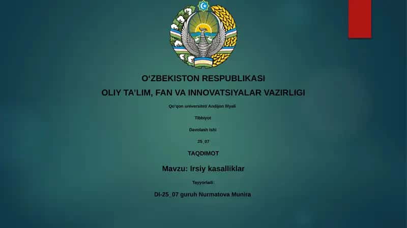 Irsiy kasalliklar