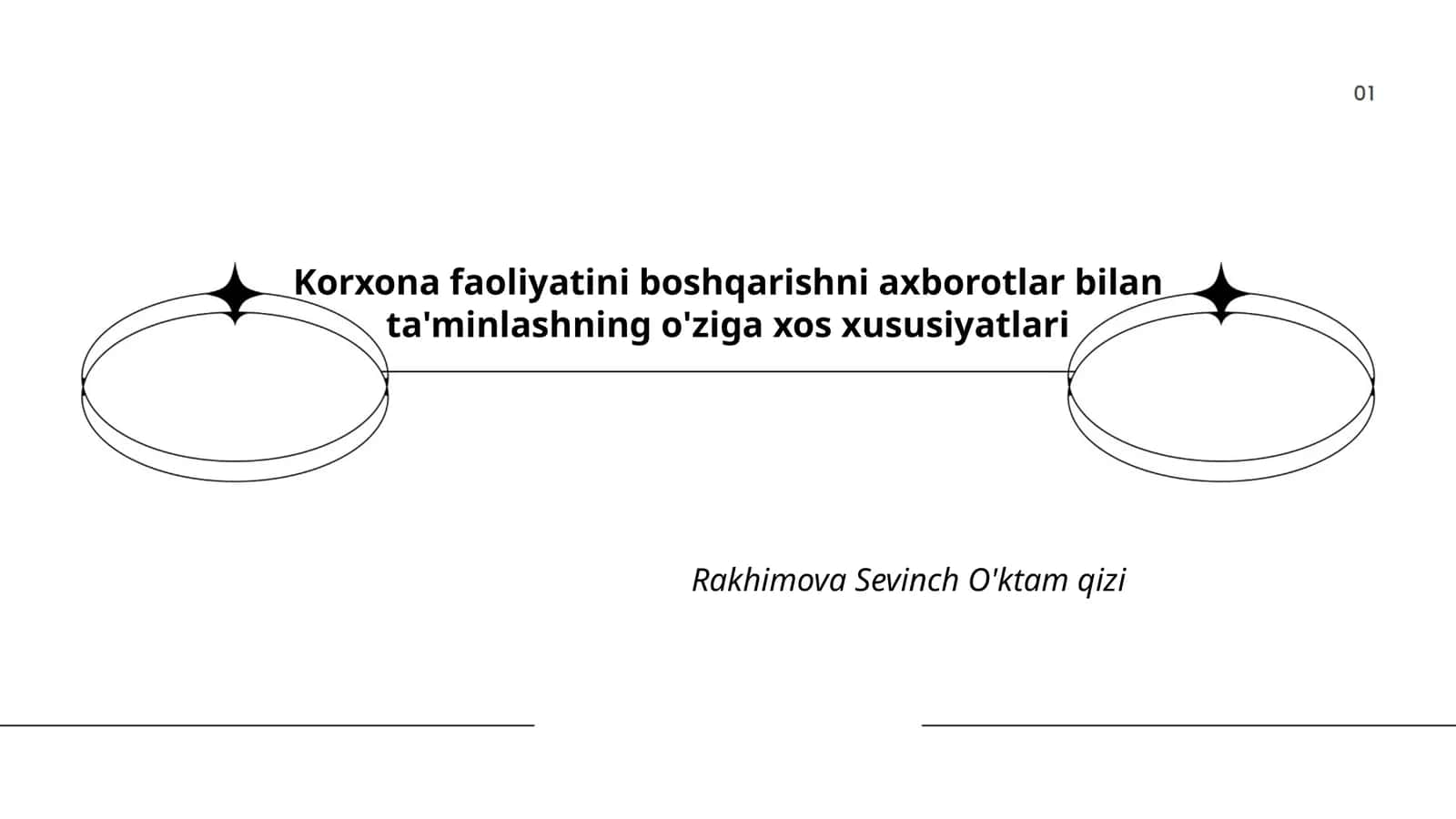 Korxona faoliyatini boshqarishni axborotlar bilan ta'minlashning o'ziga xos xususiyatlari