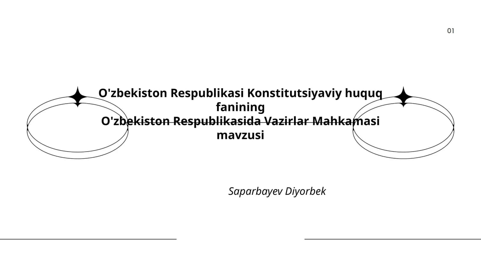 O'zbekiston Respublikasi Konstitutsiyaviy huquq fanining