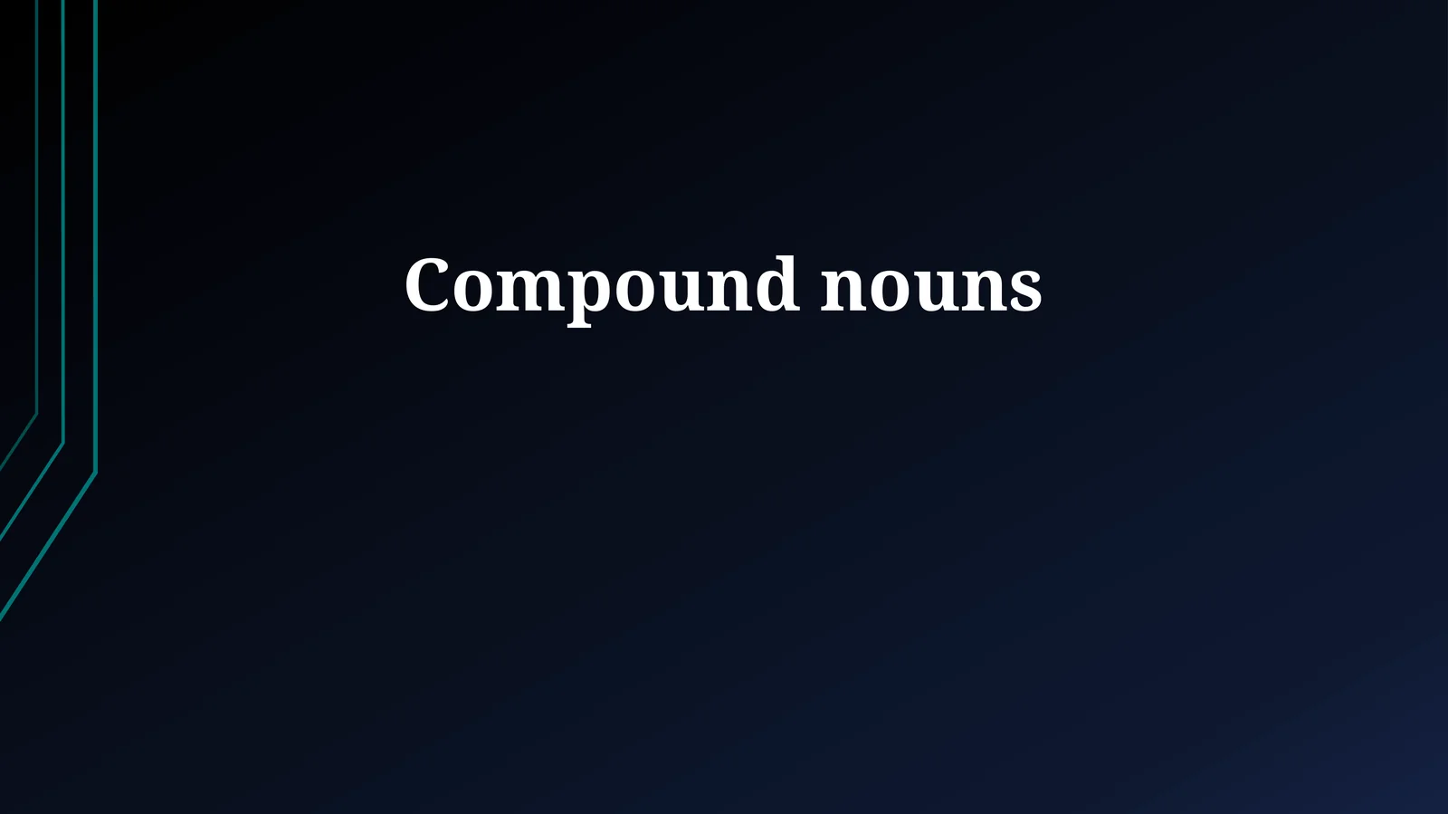 Using Compound Nouns Correctly