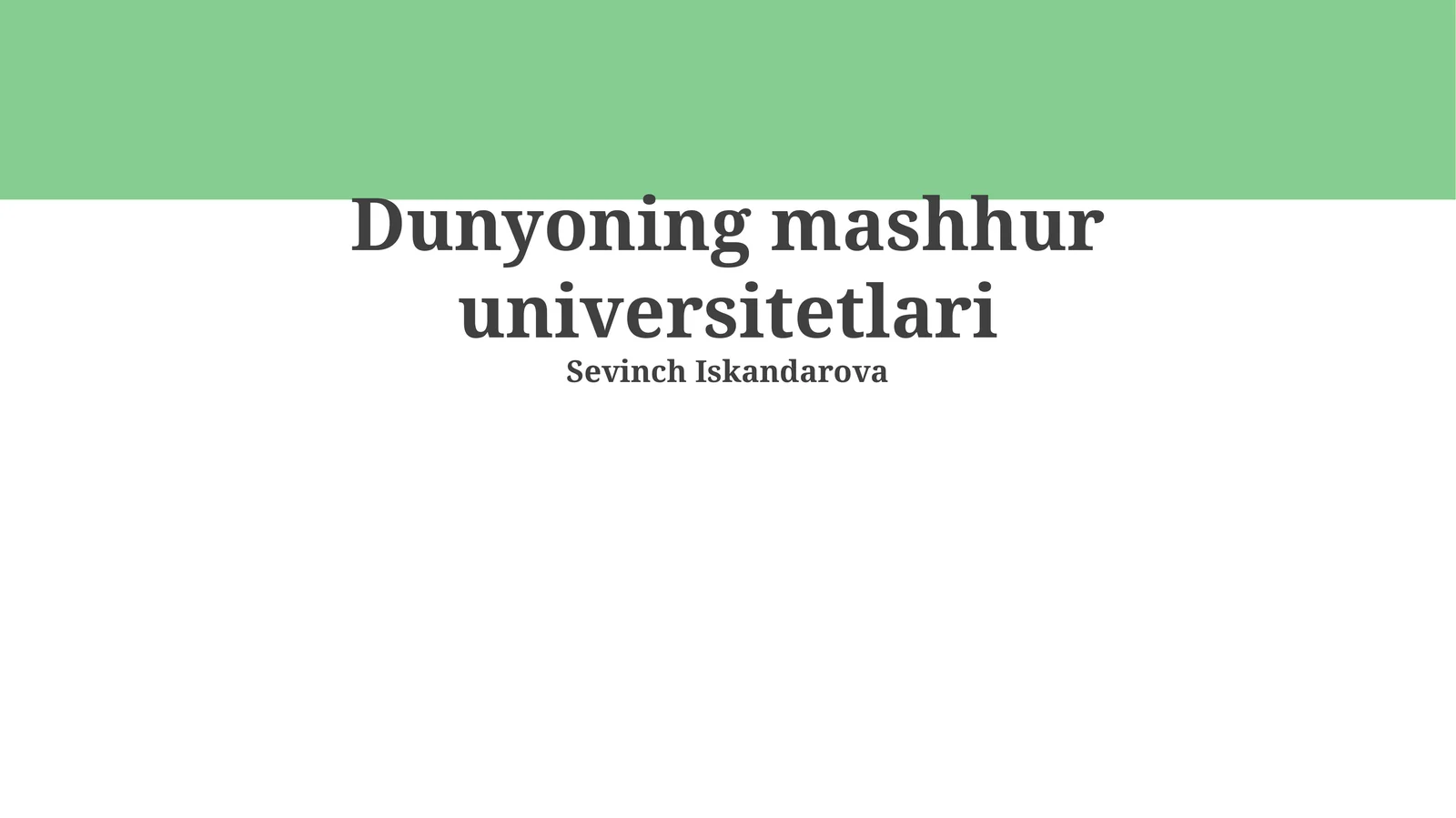 Harvard Universiteti