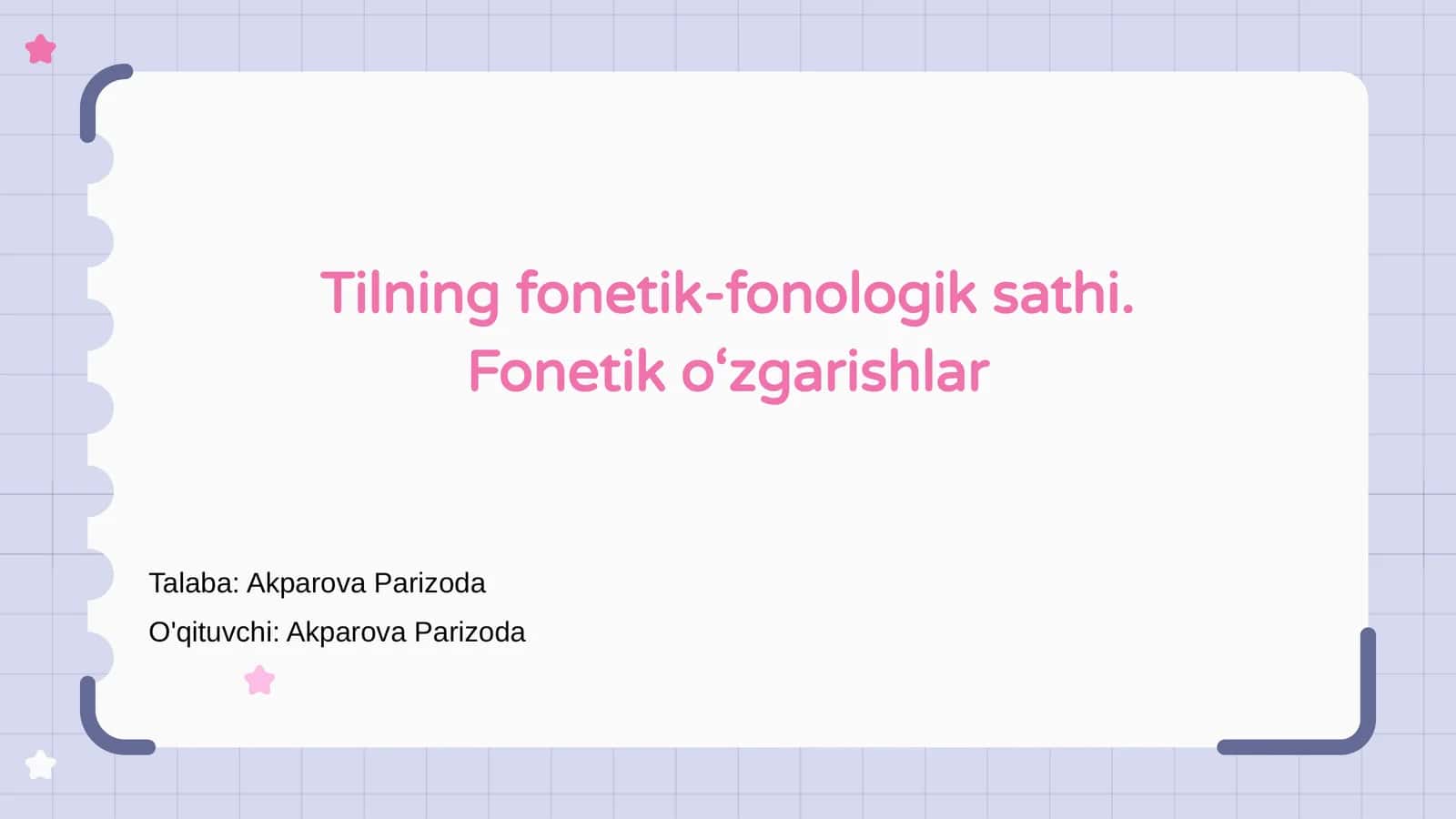 Tilning fonetik-fonologik sathi