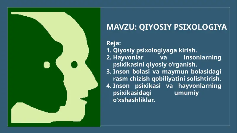 QIYOSIY PSIXOLOGIYA