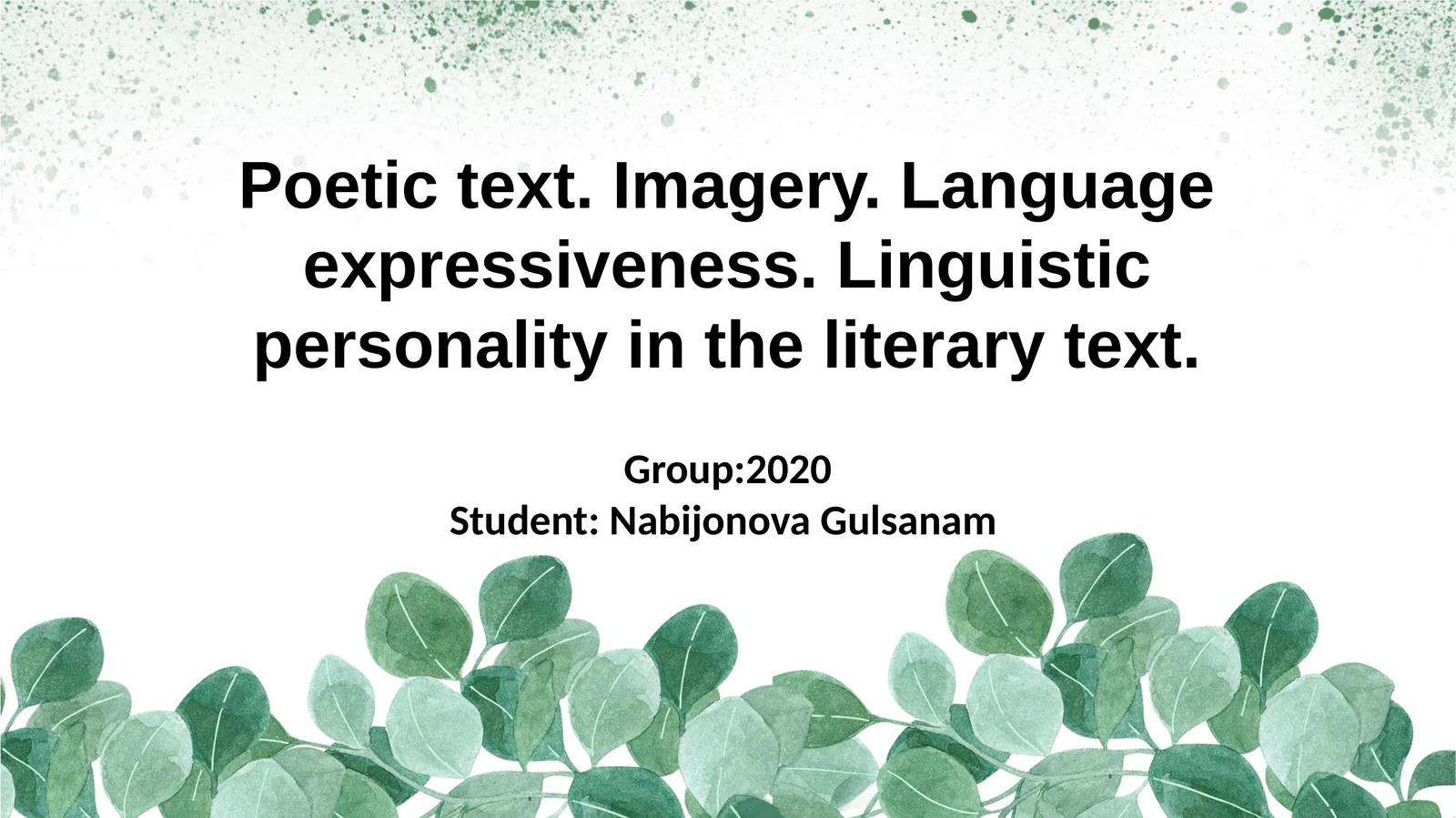Poetic Text Structure and Expression