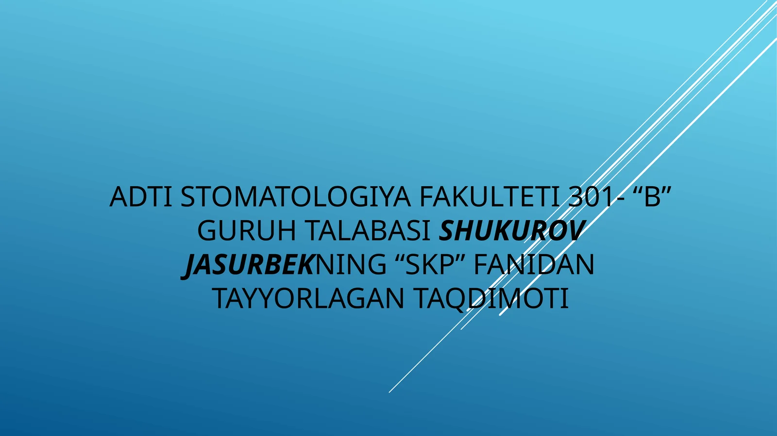 Bolalar va o'smirlarda stomatologik kasalliklar profilaktikasini o'tkazishning o'ziga xos xususiyatlari. Homilador ayollarda stomatologik kasalliklar profilaktikasi