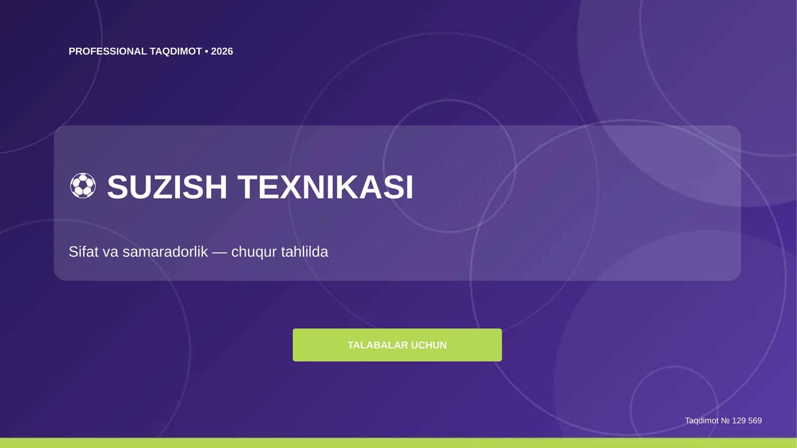 Suzish texnikasi: sifat va samaradorlik
