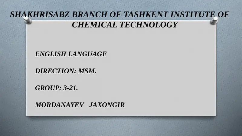 INTRODUCTION TO CHEMISTRY