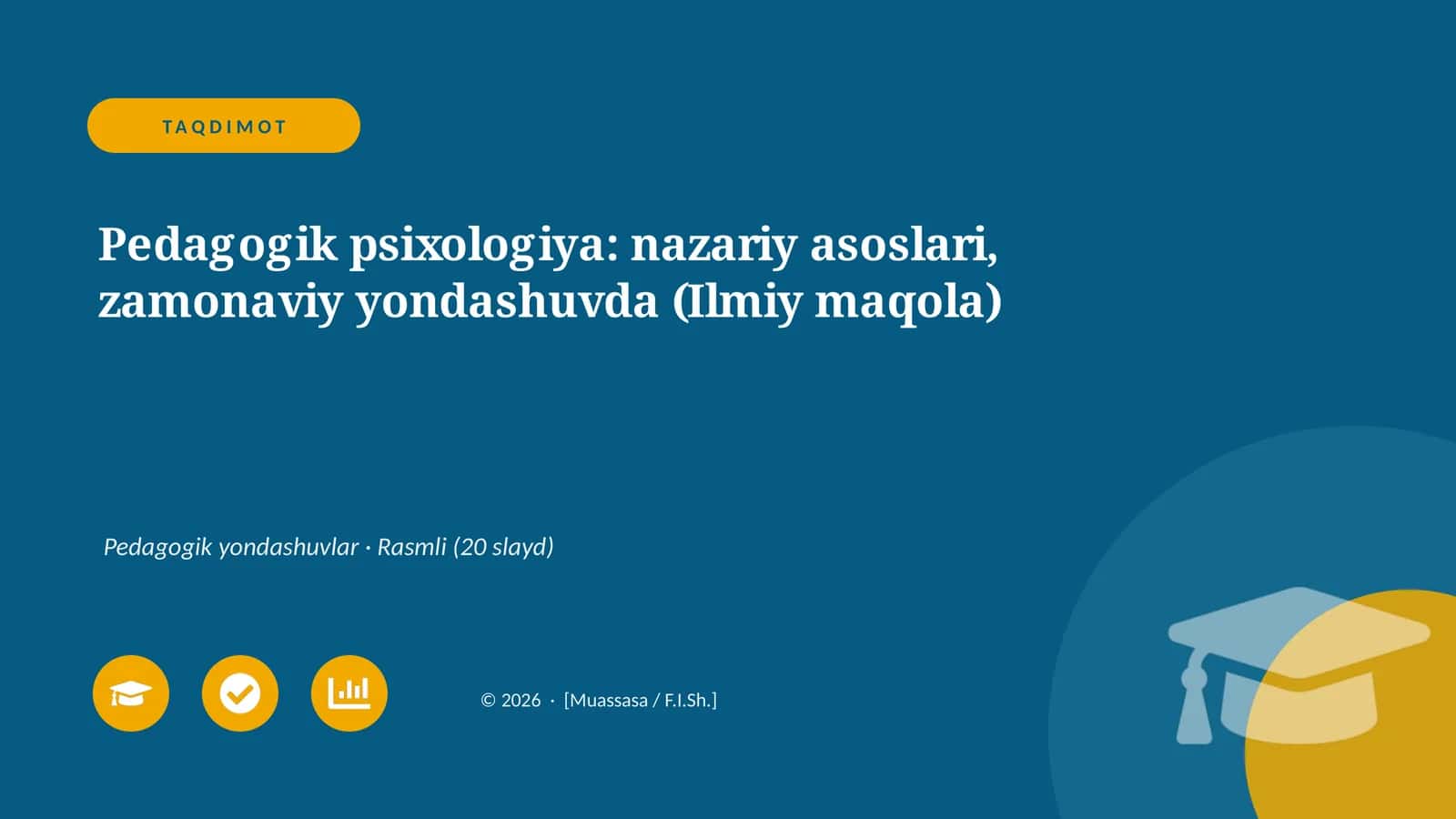 Pedagogik psixologiya: nazariy asoslari, zamonaviy yondashuvda (Ilmiy maqola)