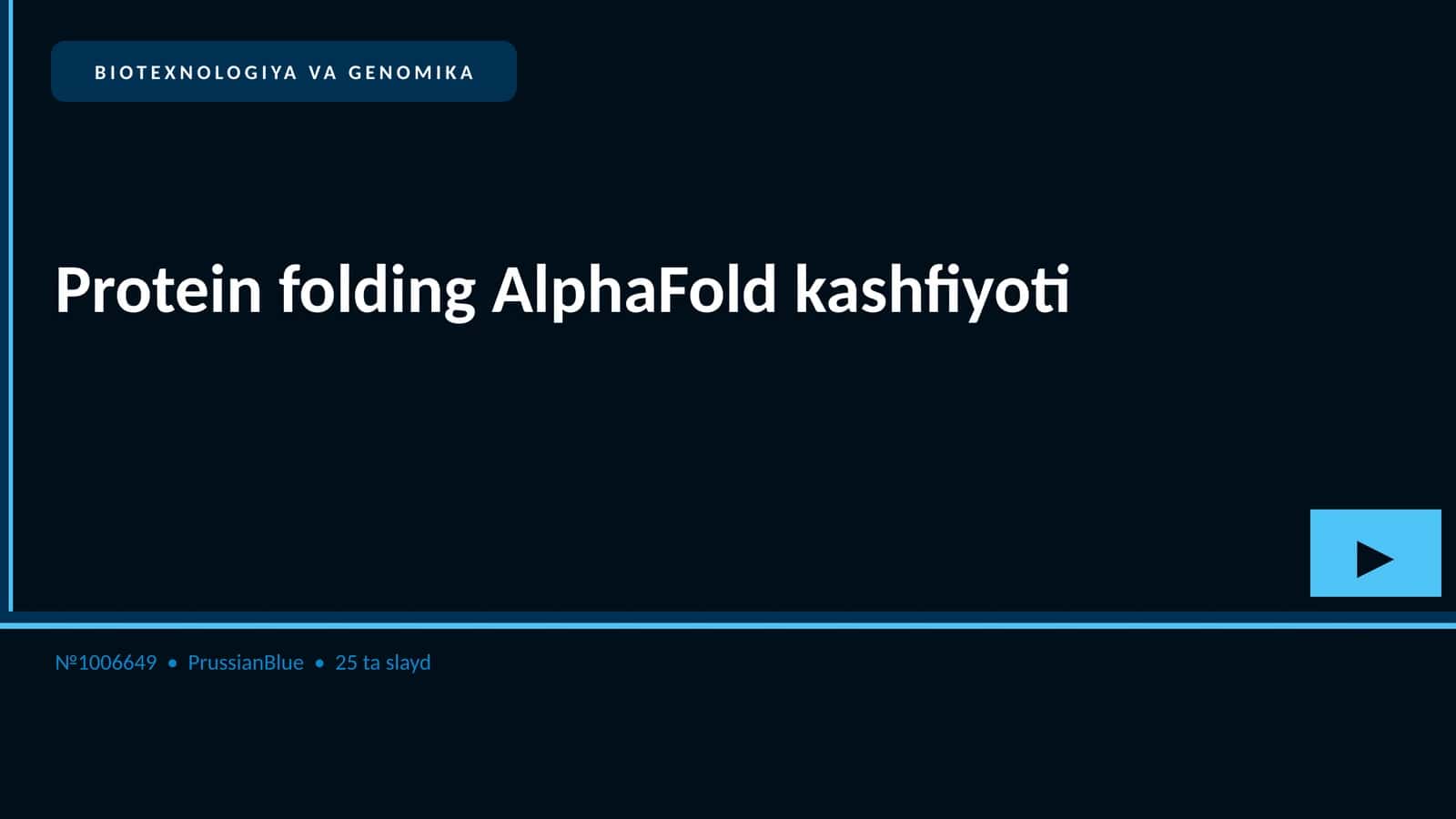 Protein folding AlphaFold kashfiyoti