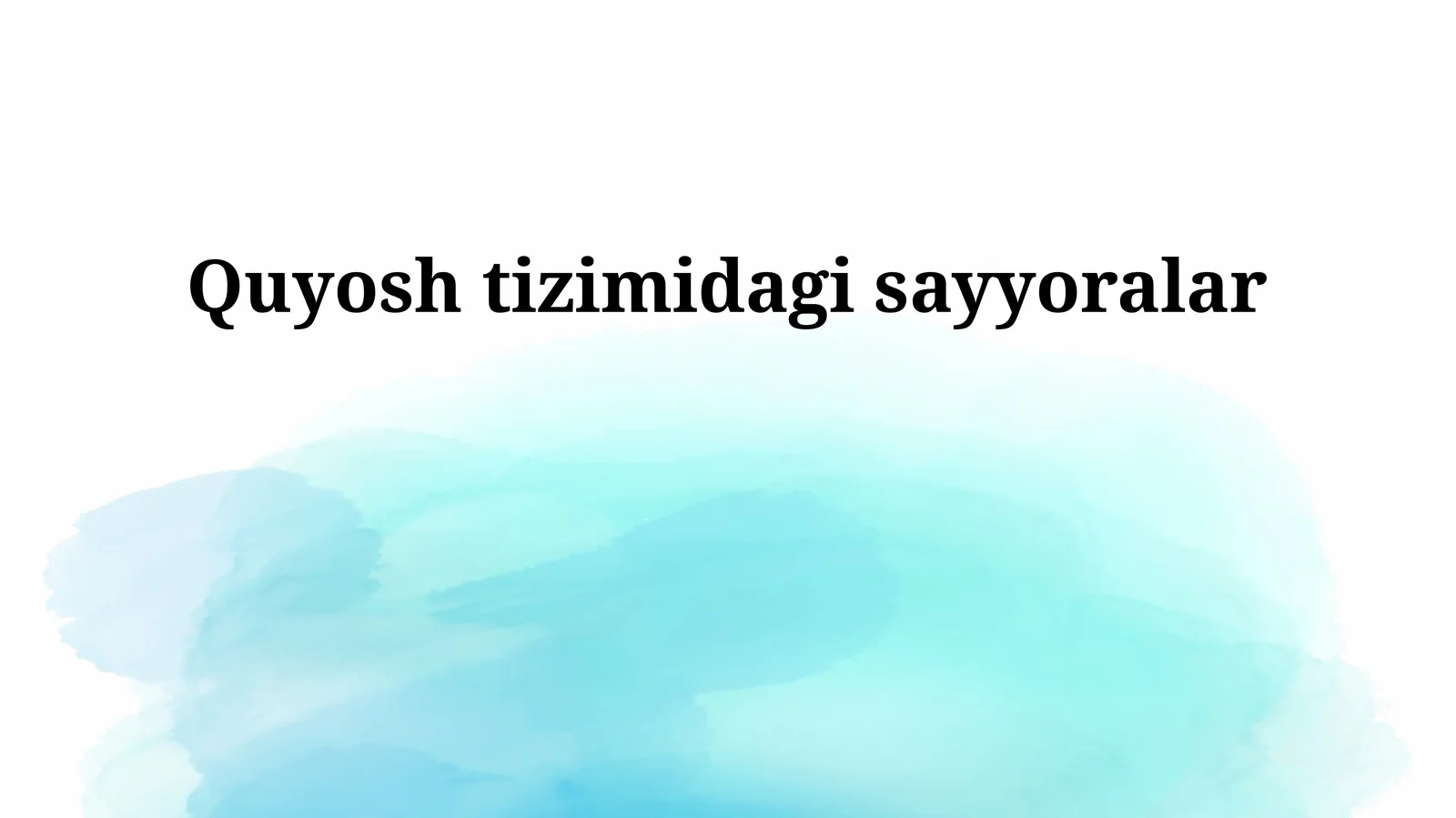 Quyosh tizimidagi sayyoralar