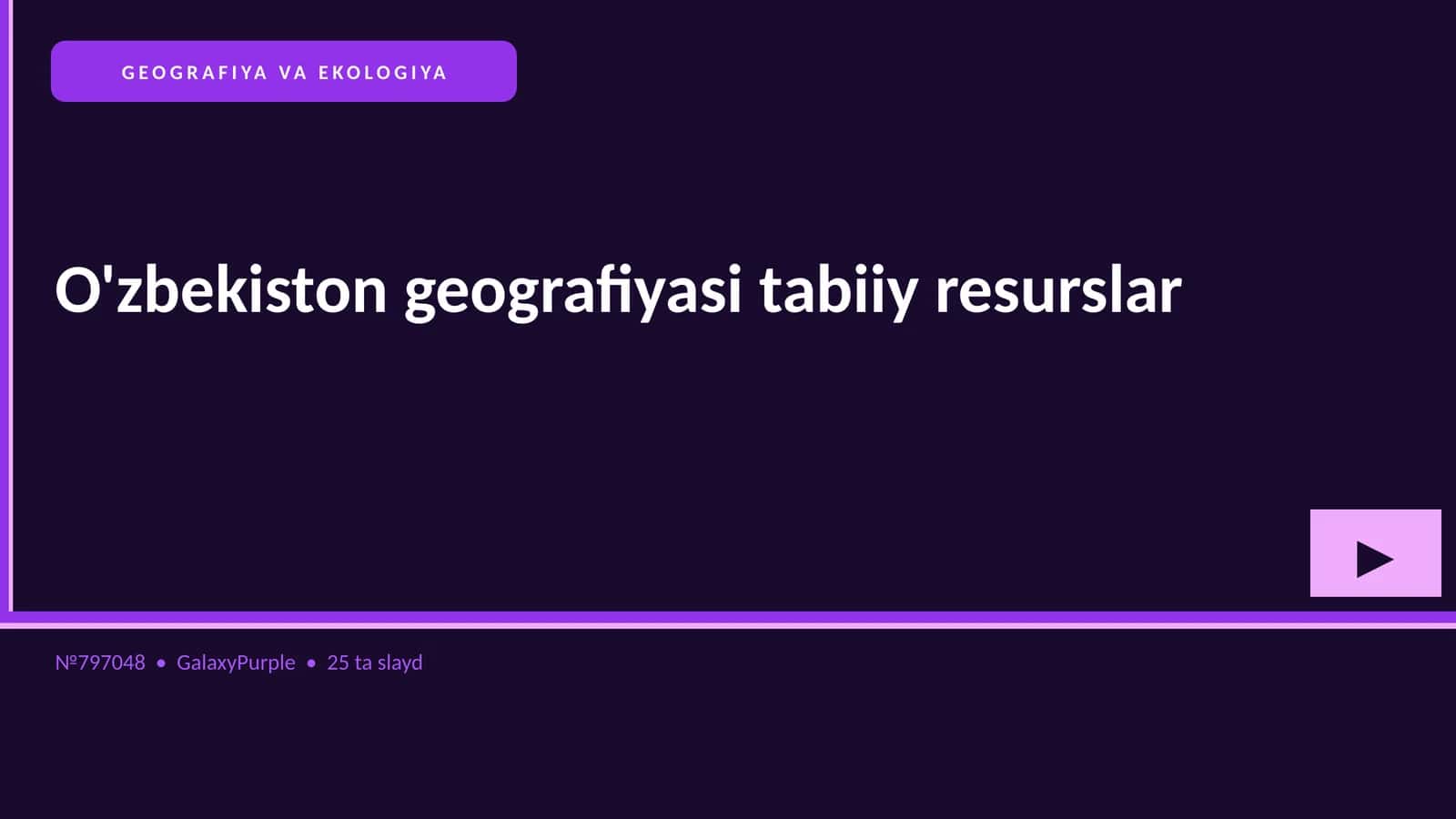 O'zbekiston geografiyasi tabiiy resurslar