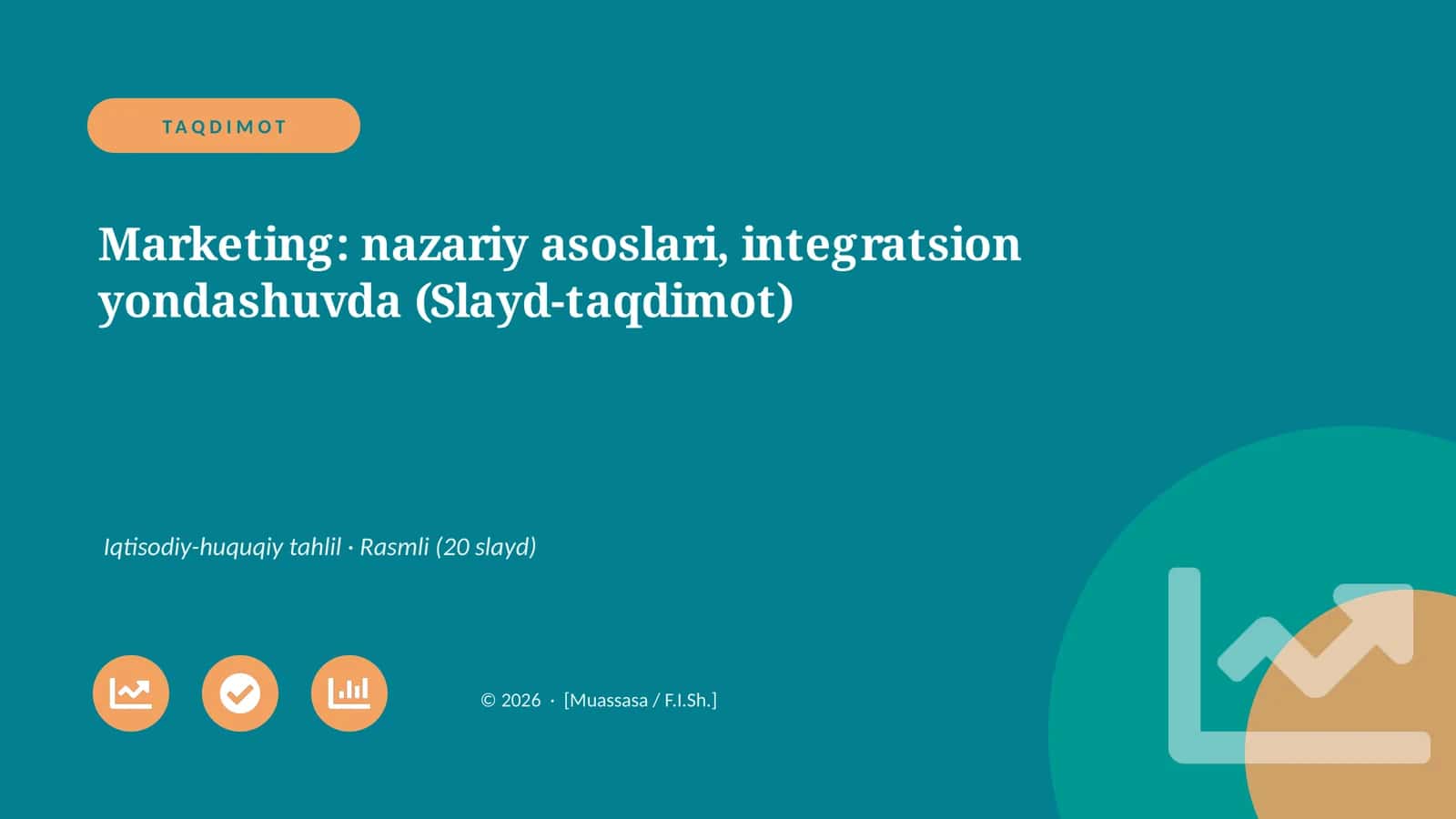 Marketing: nazariy asoslari, integratsion yondashuvda