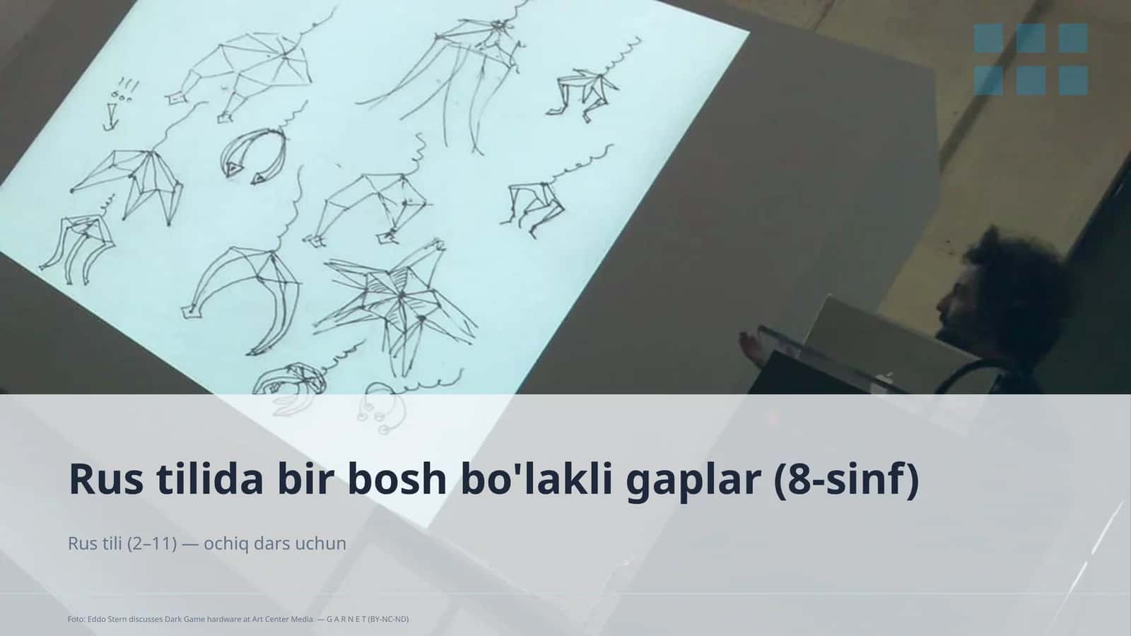 Rus tilida bir bosh bo'lakli gaplar (8-sinf)