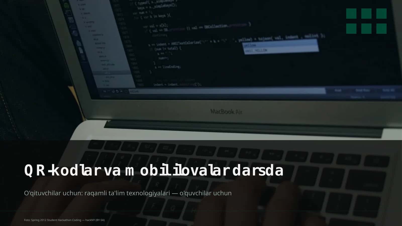 QR-kodlar va mobil ilovalar darsda