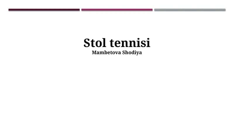 Stolbak o'yinining tarixi