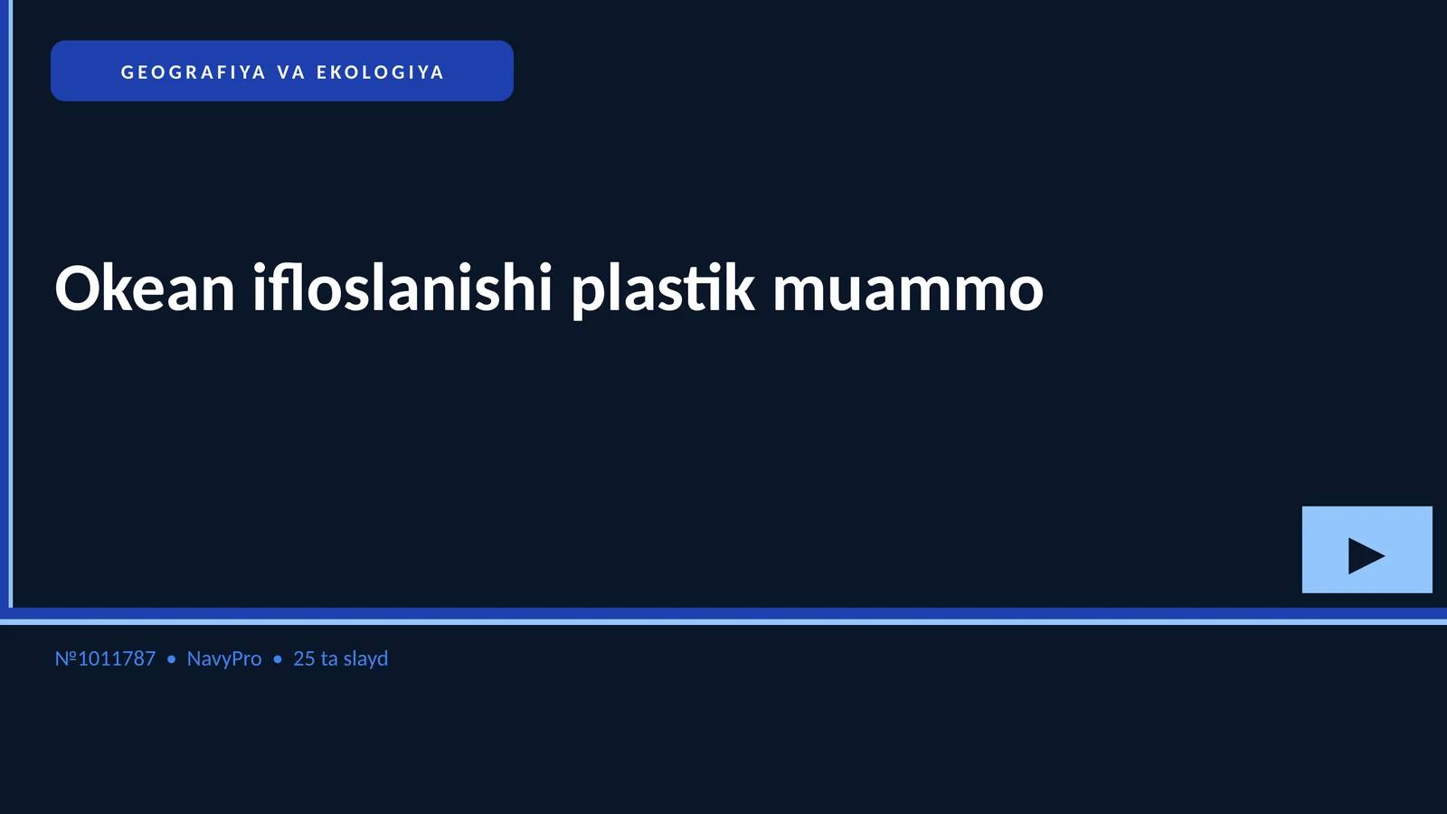 GEOGRAFIYA VA EKOLOGIYA