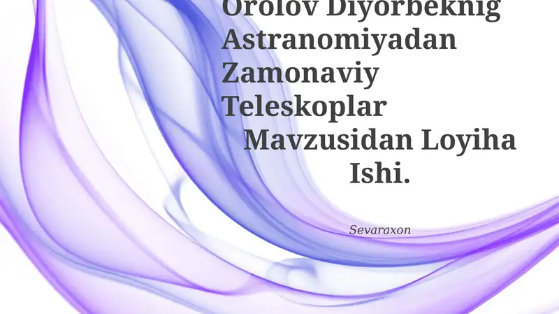 Zamonaviy Teleskoplar
