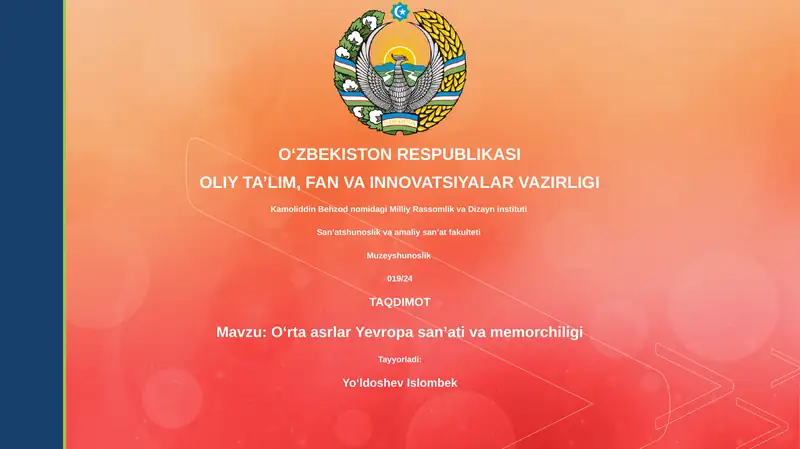 Oʻrta asrlar Yevropa san'ati va memorchiligi
