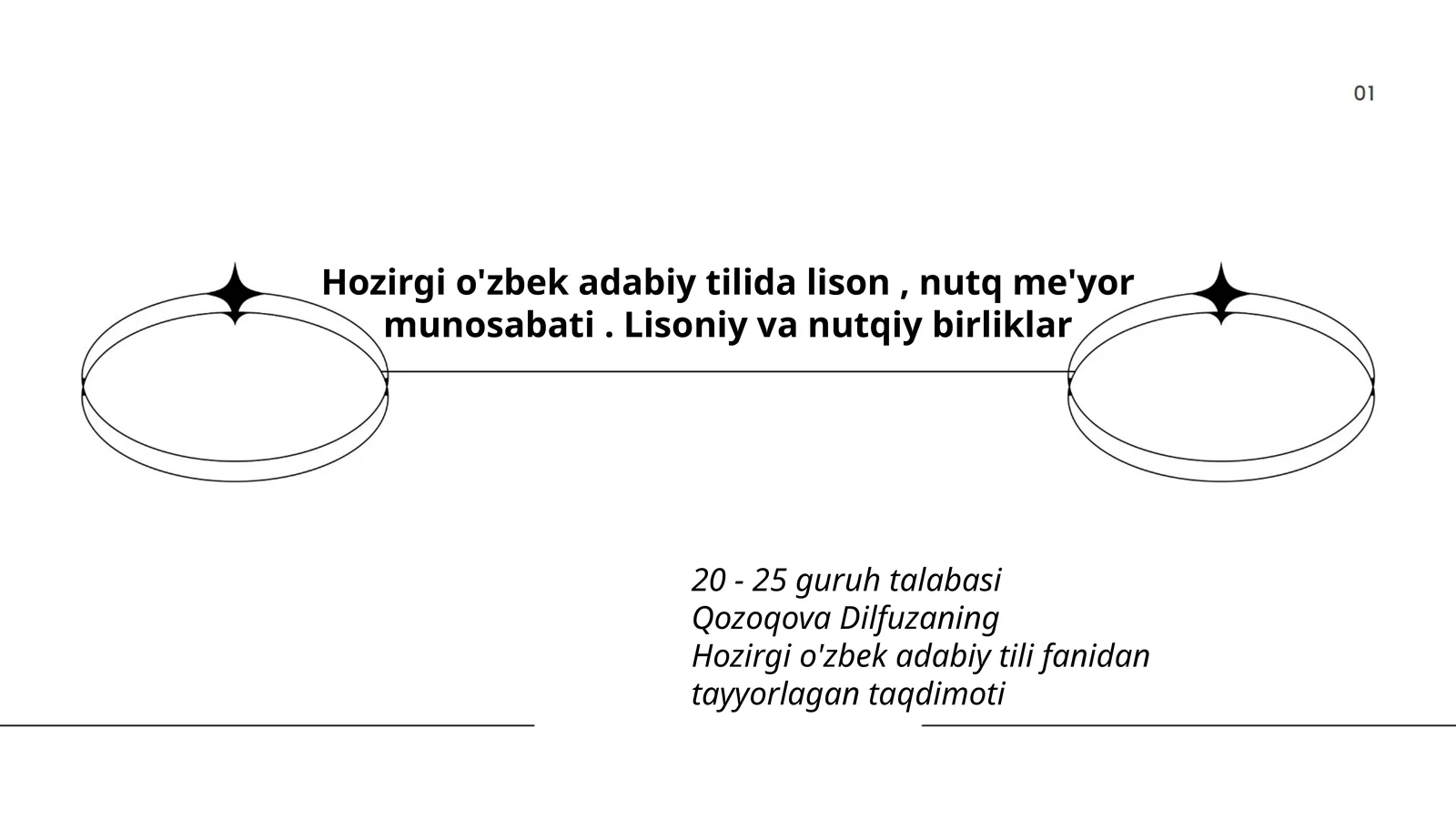 Hozirgi o'zbek adabiy tilida lison, nutq me'yor munosabati