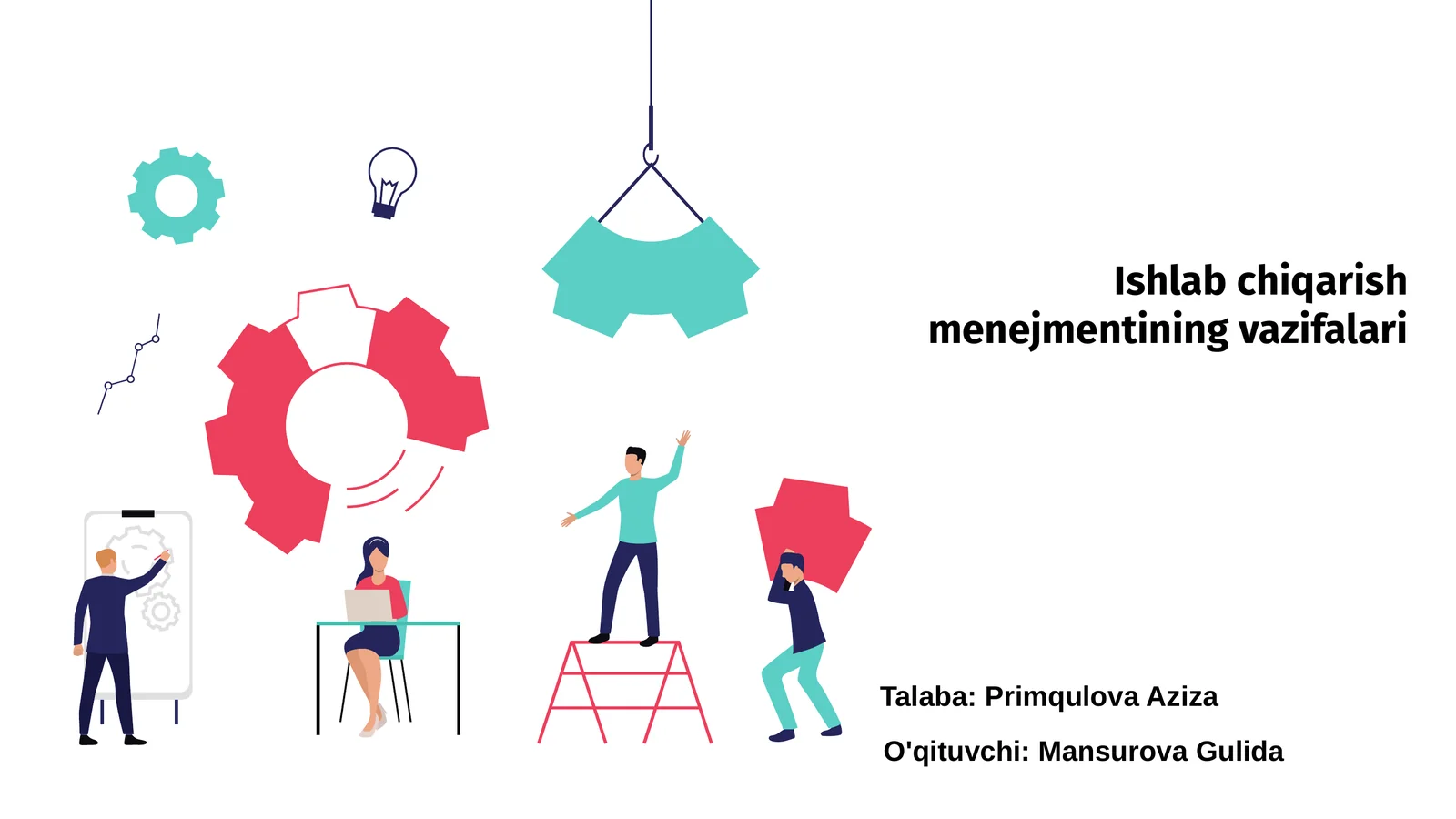 Ishlab chiqarish menejmentining vazifalari
