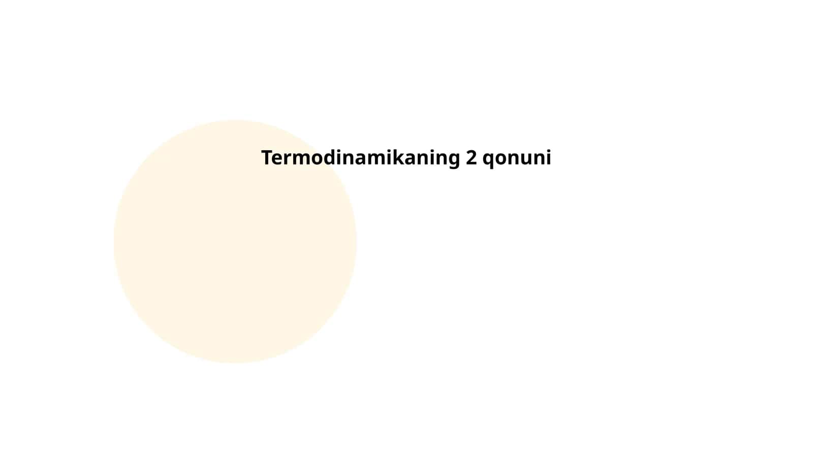 Termodinamikaning 2 qonuni