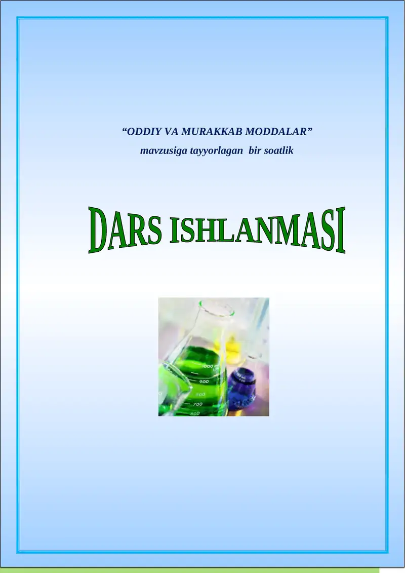 ODDIY VA MURAKKAB MODDALAr