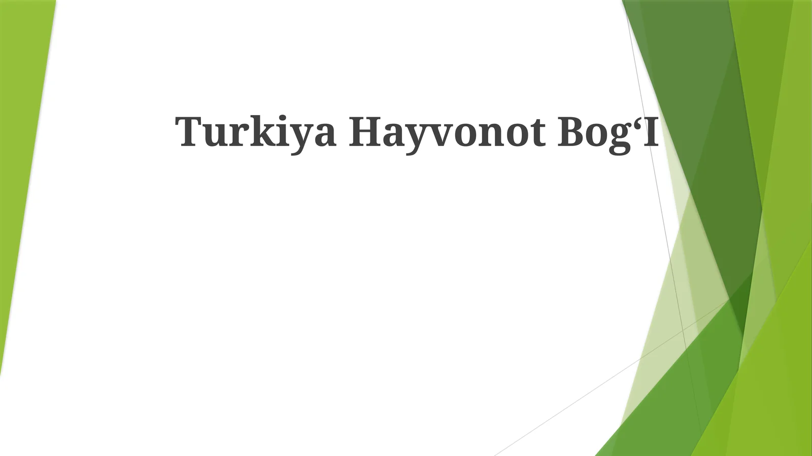 Turkiya Hayvonot BogʻI