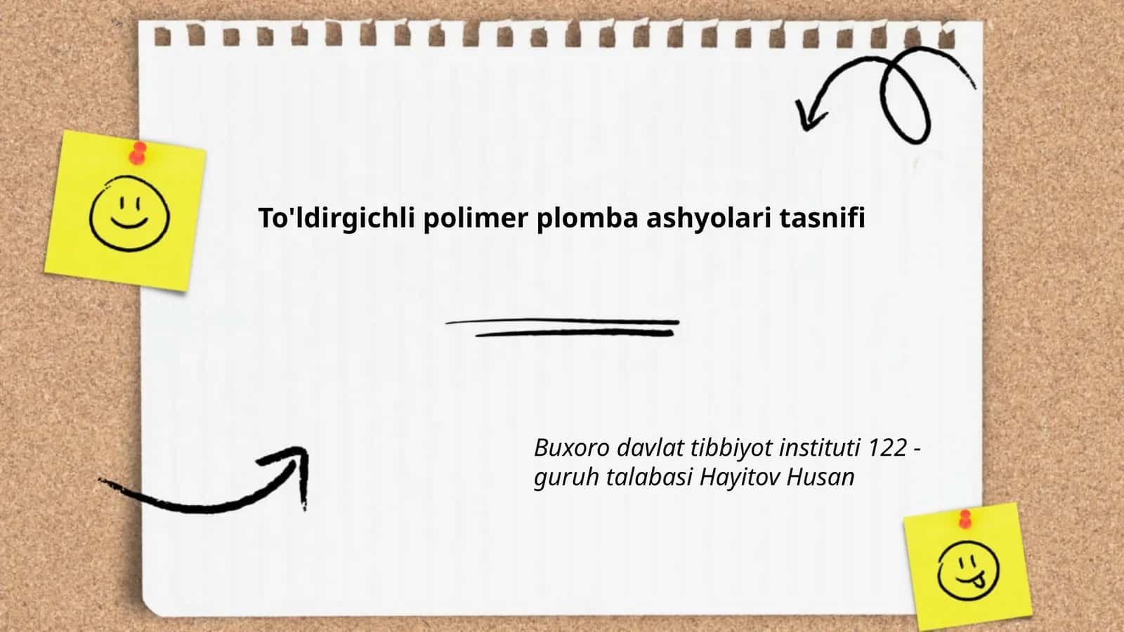 To'ldirgichli polimer plomba ashyolari tasnifi