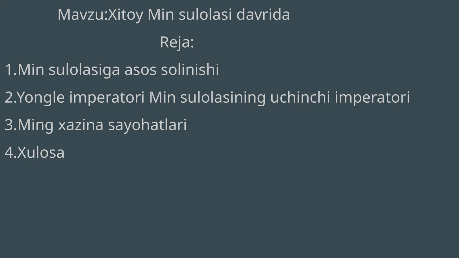 Xitoy Min sulolasi davrida