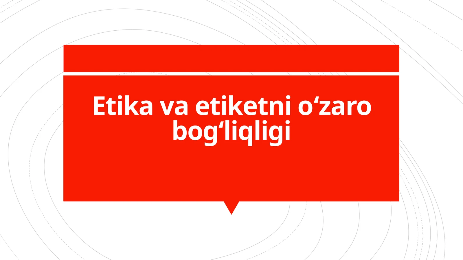 Etikavaetiketnioʻzarobog‘liqligi