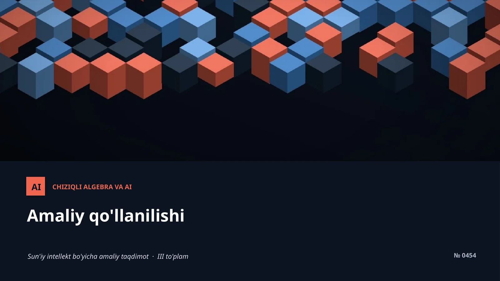 CHIZIQLI ALGEBRA VA AI