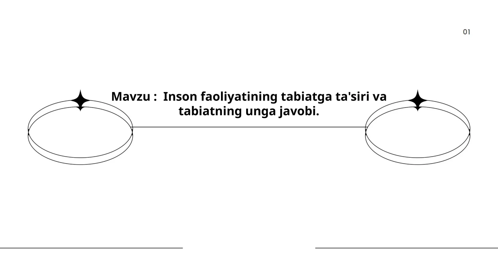 Inson faoliyatining tabiatga ta'siri va tabiatning unga javobi