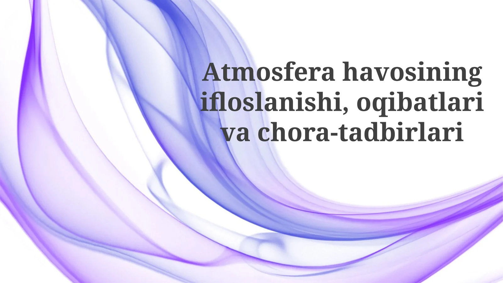 Havoning ifloslanishi