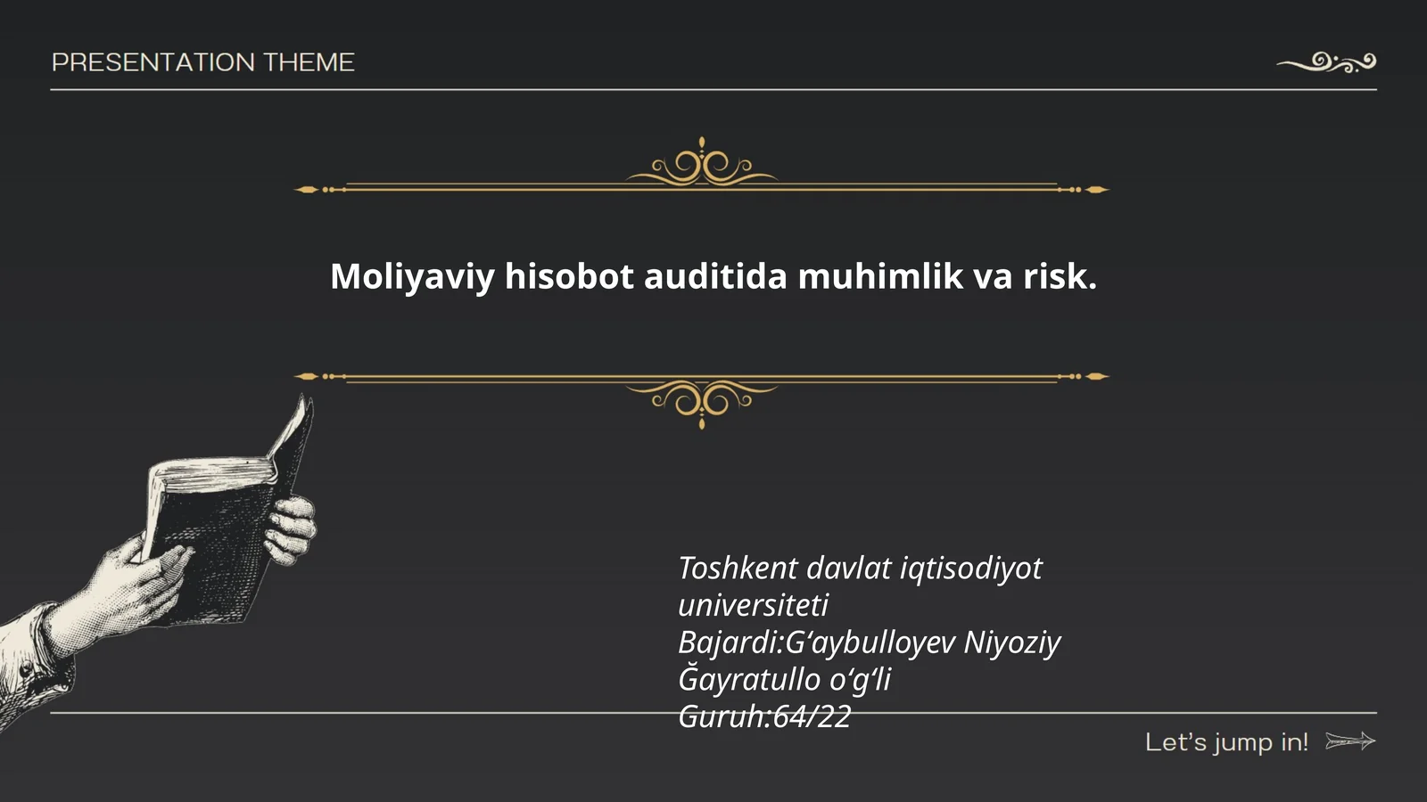 Moliyaviy hisobot auditida muhimlik va risk