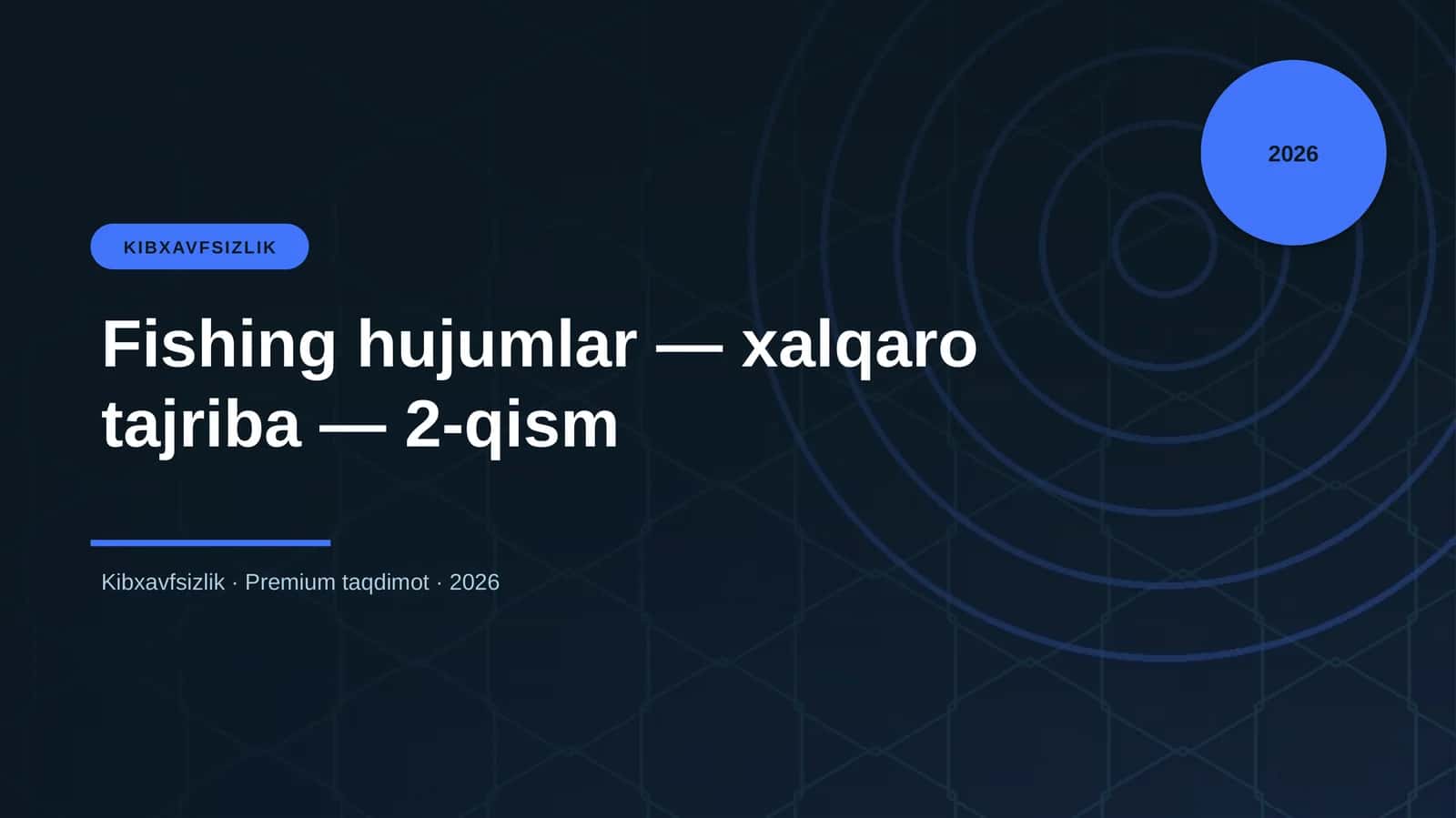 Fishing hujumlar — xalqaro tajriba — 2-qism