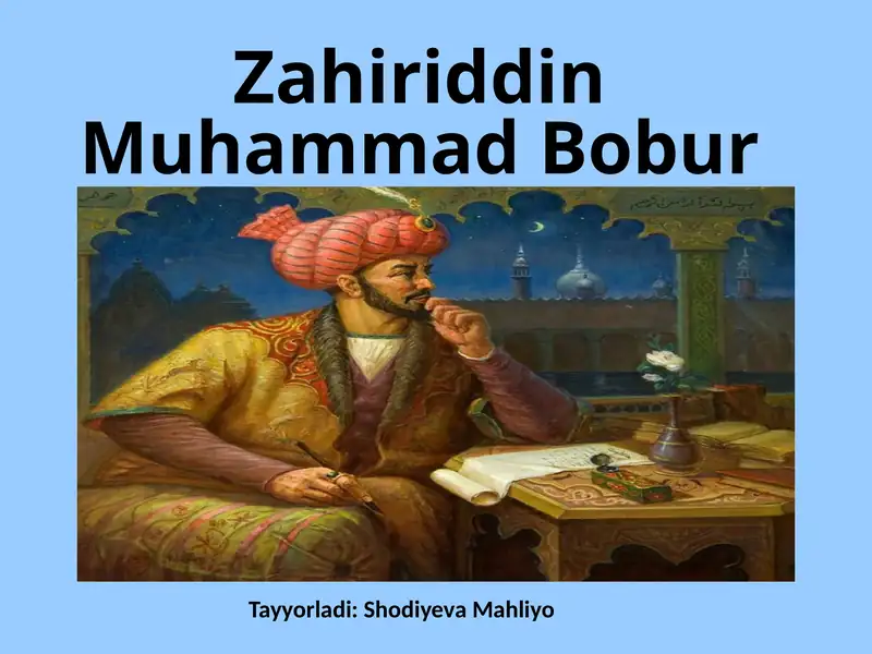 Zahiriddin Muhammad Bobur