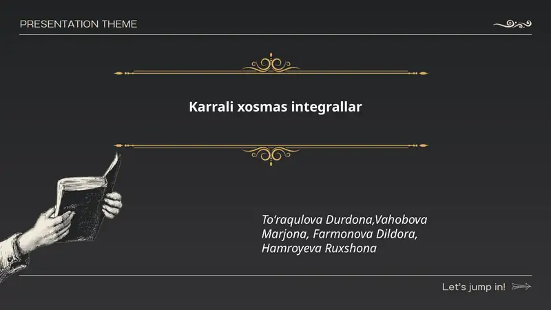 Karrali xosmas integrallar